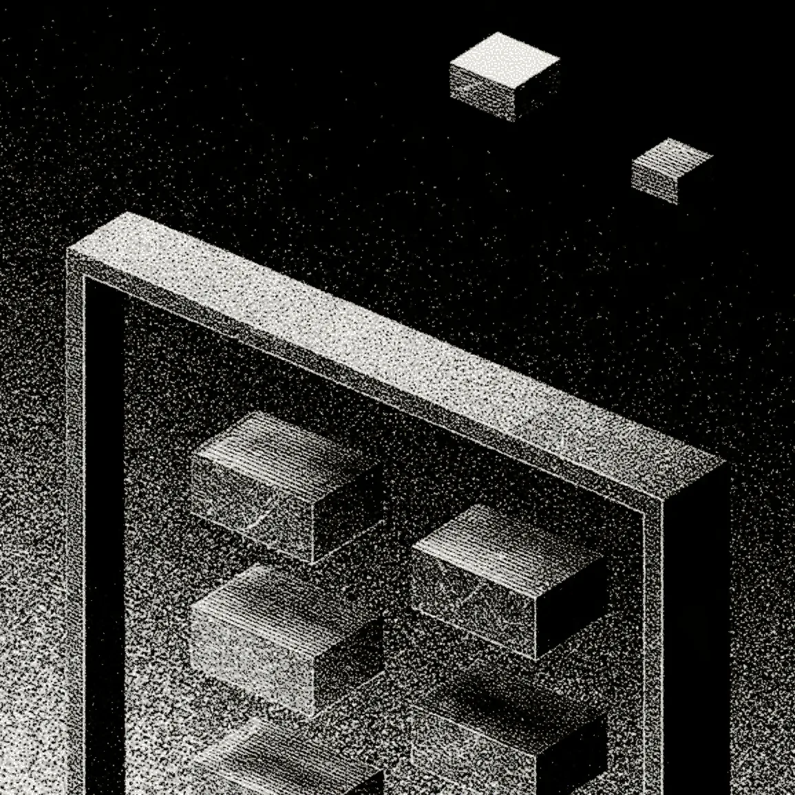 Abstract mountain landscape